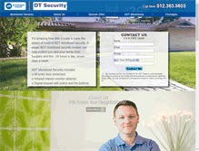 Tablet Screenshot of dtsecurityaustin.com